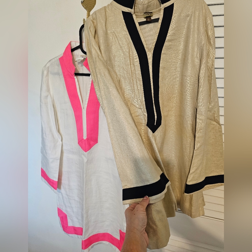 Sail To Sable style 2 dresses Small Gold and Pink